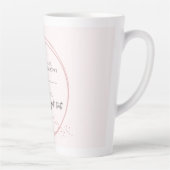 Sanftes Loslass-Affirmation Latte Mok (Rechts)