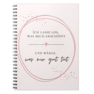Sanftes Loslass-Affirmation Notitieboek