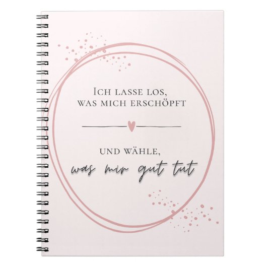 Sanftes Loslass-Affirmation Notitieboek (Voorkant)