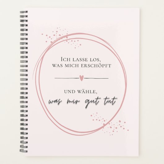 Sanftes Loslass-Affirmation Planner (Voorkant)