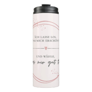 Sanftes Loslass-Affirmation Thermosbeker