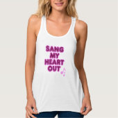 Sang my heart out white tanktop (Voorkant)