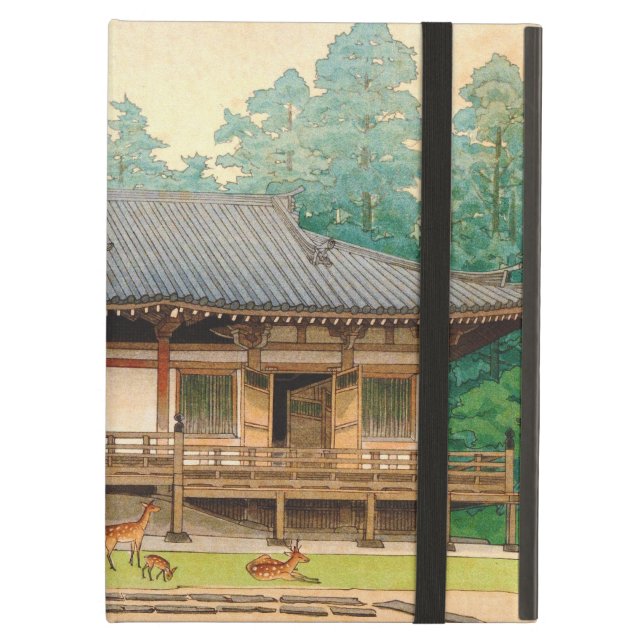 Sangatsu-Do Temple Mori Masamoto ukiyo-e iPad Air Hoesje (Voorkant Gesloten)