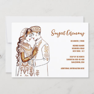 Sangeet Henna bruidegom Mehndi Mhindi Hindi Kaart
