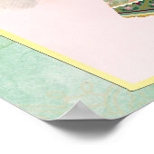 Sangeet mehndi Indian bruiloft welkomstbord Poster (Hoek)