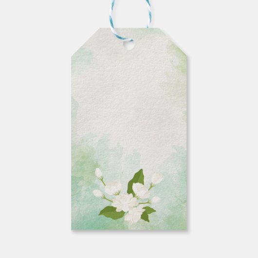 Sangeet mehndi Indische bruiloft gepersonaliseerd Cadeaulabel (Achterkant)