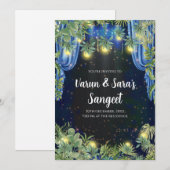 Sangeet uitnodigingen Digital Sangeet nodigt uit (Voorkant / Achterkant)