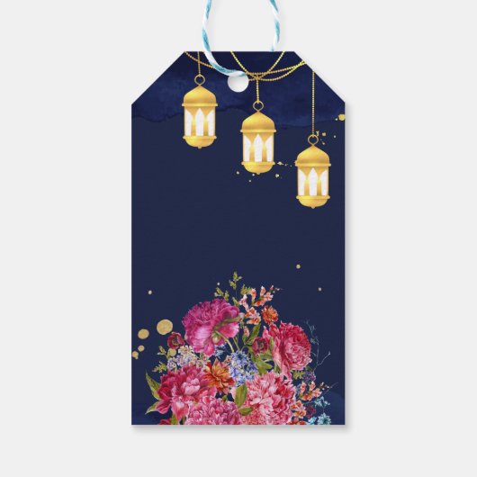 Sangeet welkom aangepast bord dansend Indiaas paar Cadeaulabel (Achterkant)