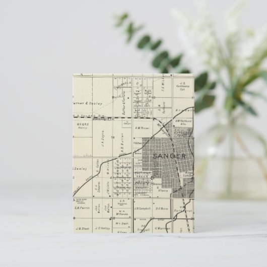 Sanger, Californië Briefkaart (Staand voorkant)