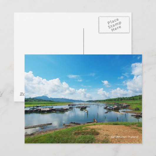 Sangkhlaburi Thailand Briefkaart (Voorkant / Achterkant)