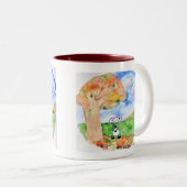 Sanglote in het najaar tweekleurige koffiemok (Voorkant rechts)