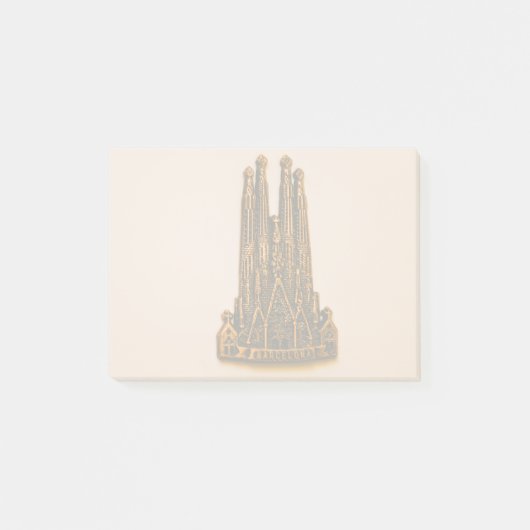 Sangrada Familia magnet, Barcelona Post-it® Notes (Voorkant)
