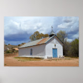 Sangre de Cristo Chapel in Cuartelez, New Mexico Poster (Voorkant)