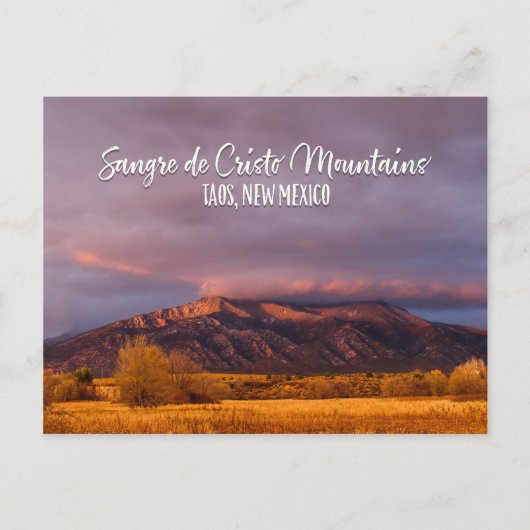 Sangre de Cristo Mountains nabij Taos, New Mexico Briefkaart (Voorkant)
