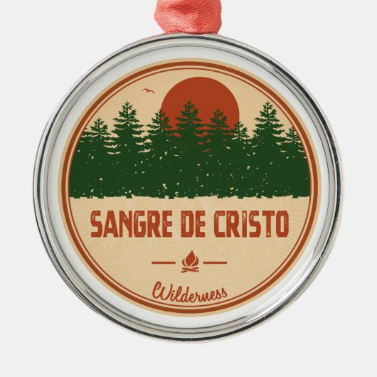 Sangre De Cristo Wilderness Metalen Ornament (Voorkant)