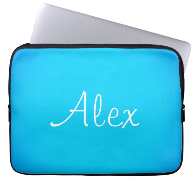 Sangria Alluring Aqua Laptop Sleeve (Voorkant)