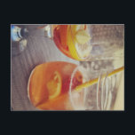 Sangria and Sunshine Feestdagenkaart<br><div class="desc">This image shows a refreshing glass and pitcher of citrus sangria, perfect for a warm day. The fresh slices of lemon and orange add bright colour and hint of natural sweetness. One glass sits ready to enjoy while sangria is being poured from a small glass pitcher beside it, perfect for...</div>