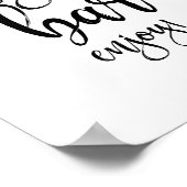 Sangria Bar Black en White 8x10 Wedding Sign Poster (Hoek)