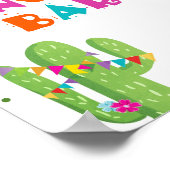 Sangria Bar Drink Cactus Fiesta Party Table Sign Poster (Hoek)