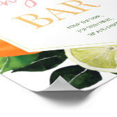 Sangria Bar Vrijgezellenfeest Teken Poster (Hoek)