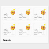 Sangria-bruiloft, vrijgezellenfeest of Vrijgezelle Vierkante Sticker (Vel)