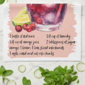 Sangria Cocktail Recept Theedoek (Gevouwen)