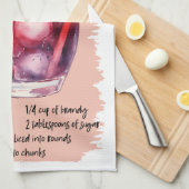 Sangria Cocktail Recept Theedoek (Quarter Fold)