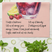 Sangria Cocktail Recept Theedoek (Gevouwen)