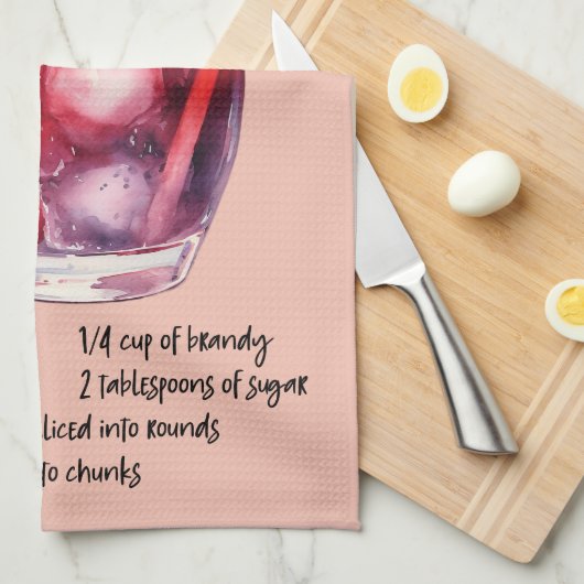 Sangria Cocktail Recept Theedoek (Quarter Fold)