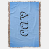 Sangria Cornflower Blue Deken (Voorkant Verticaal)