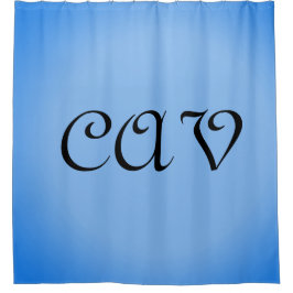 Sangria Cornflower Blue Douchegordijn