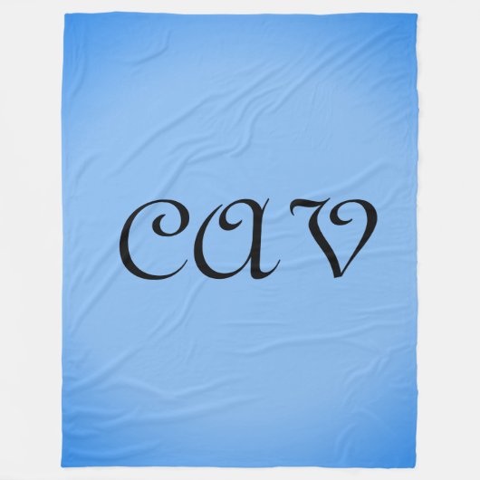 Sangria Cornflower Blue Fleece Deken (Voorkant)