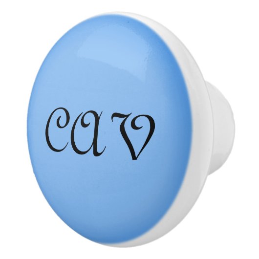 Sangria Cornflower Blue Keramische Knop (Rechts)