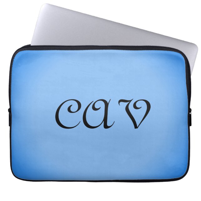 Sangria Cornflower Blue Laptop Sleeve (Voorkant)