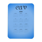 Sangria Cornflower Blue  Magneet (Verticaal)