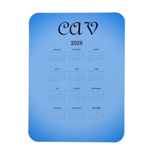 Sangria Cornflower Blue Magneet (Verticaal)