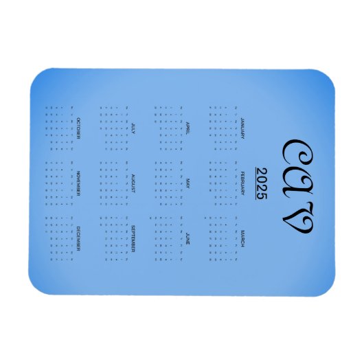 Sangria Cornflower Blue Magneet (Horizontaal)