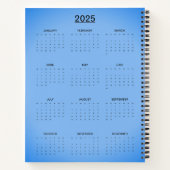 Sangria Cornflower Blue Notitieboek (Achterkant)