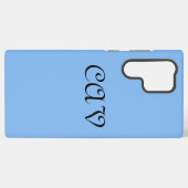 Sangria Cornflower Blue Samsung Galaxy Hoesje (Achterkant horizontaal)