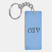 Sangria Cornflower Blue Sleutelhanger (Voorkant Links)