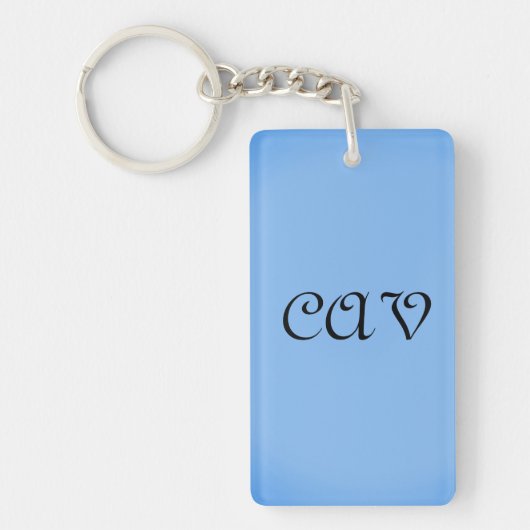 Sangria Cornflower Blue Sleutelhanger (Voorkant)