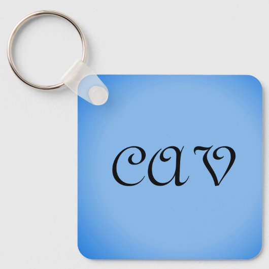 Sangria Cornflower Blue Sleutelhanger (Voorkant)