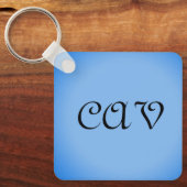 Sangria Cornflower Blue Sleutelhanger (Voorkant)