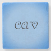 Sangria Cornflower Blue Stenen Onderzetter (Voorkant)