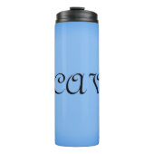 Sangria Cornflower Blue Thermosbeker (Voorkant)