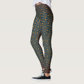 Sangria Creative Wired Hot Cubes Chinees patroon Leggings (Links)