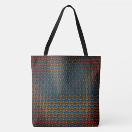 Sangria Creative Wired Hot Cubes Chinees patroon Tote Bag