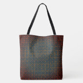 Sangria Creative Wired Hot Cubes Chinees patroon Tote Bag (Achterkant)