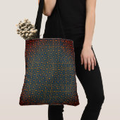 Sangria Creative Wired Hot Cubes Chinees patroon Tote Bag (Dichtbij)