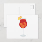 Sangria Drink Briefkaart (Voorkant / Achterkant)